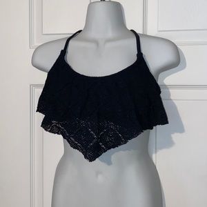Xhilaration - Crochet Black Bikini Top - L